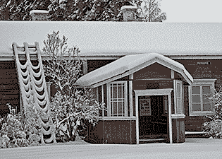 Huovilanpuisto talvella