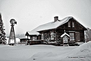 Huovilan puisto talvella K&auml;rk&ouml;l&auml;